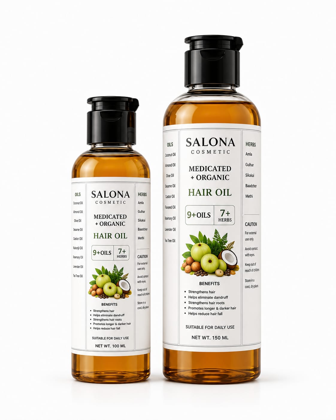 Salona Herbal Hair Oil — front view